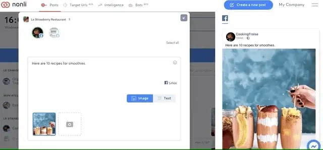 How do I edit the image in a post?