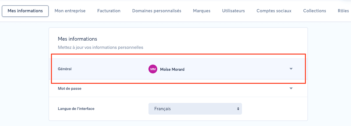 Comment modifier mon email ou mon numéro de téléphone