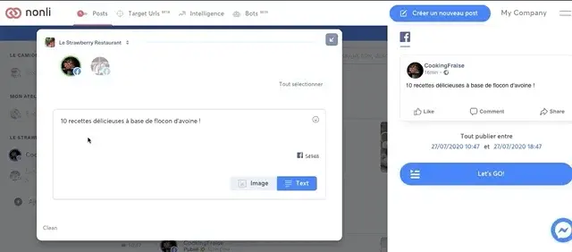 Comment puis-je créer un post de type lien ?