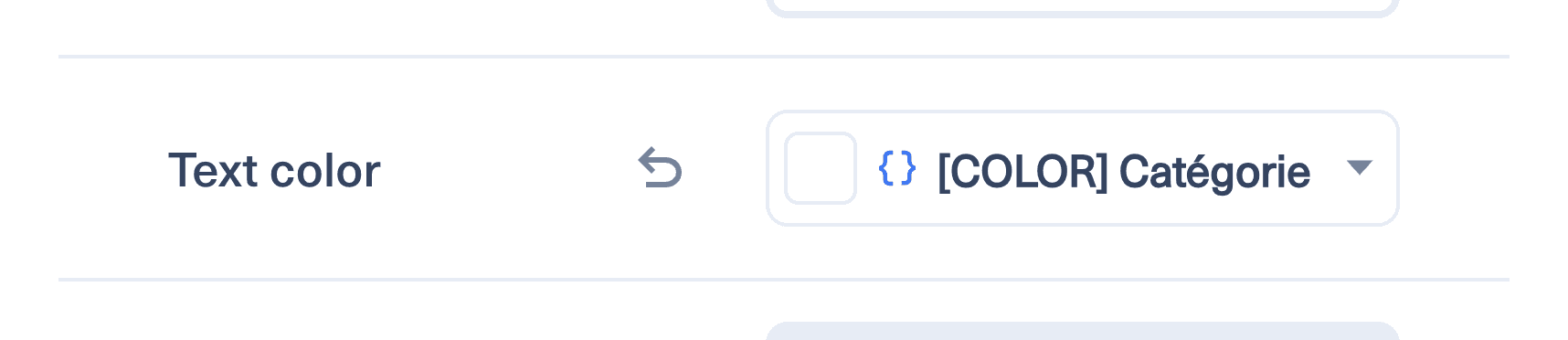 A color field driven by a Smart Message