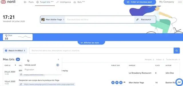 Quelle est la différence entre infinite scroll et pagination ?