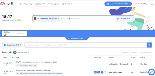 Comment créer une URL raccourcie ?