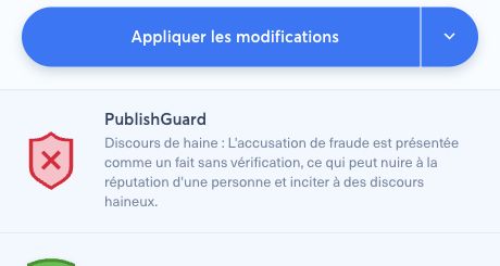 Motif PublishGuard enregistré dans la GuardBox